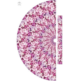 PINK PARADISE WZ. 2 - panel na spódnicę "MAXI" - krepa