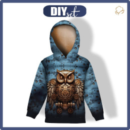 DZIECIĘCA BLUZA Z KAPTUREM (ALEX) - OWL wz.1  - zestaw do uszycia