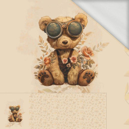 BEAR STEAMPUNK FOREST WZ.2 - panel panoramiczny dzianina pętelkowa (60cm x 155cm)