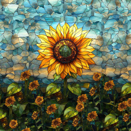 STAINED GLASS WZ.10 - panel (60cm x 50cm) 
