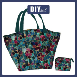 Torba XL z saszetką 2 w 1 - STAINED GLASS WZ.16 - zestaw do uszycia