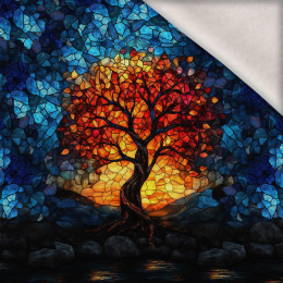 STAINED GLASS WZ.6 - panel (60cm x 50cm) dzianina drapana z elastanem ITY