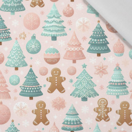 Pastel Christmas wz. 1 - tkanina bawełniana