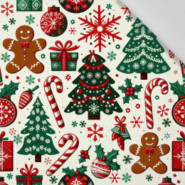 HAPPY CHRISTMAS WZ. 8 - tkanina bawełniana