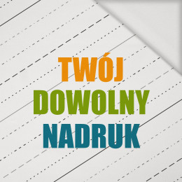 MATERIAŁ Z WŁASNYM NADRUKIEM - Jersey wiskozowy