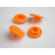 Napy KAM, zatrzaski plastikowe 12mm - pomarańczowe  10kpl
