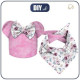 DZIECIĘCA CZAPKA I CHUSTA (MOUSE) - AKWARELOWY BUKIET WZ. 2 59-61