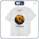 T-SHIRT SPORTOWY DZIECIĘCY - HIKING / biały (140/146)