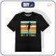 T-SHIRT SPORTOWY DZIECIĘCY - HIT THE TRAIL / czarny (140/146)