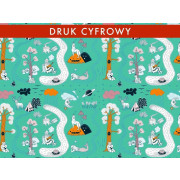 KOLOROWY LAS - Jersey wiskozowy WE210