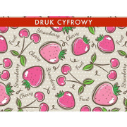 OWOCE - dresówka pętelkowa