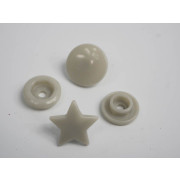 Napy KAM gwiazdka 12mm - jasny szary 10kpl