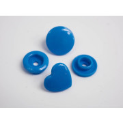 Napy KAM serca12mm - chabrowy 10kpl