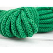 Sznurek  bawełniany  okrągły 8mm - ZIELONY ( GREEN )