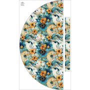 Panel na spódnicę "MAXI" - krepa/ Abstraction wz.21