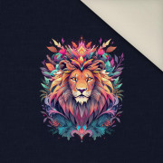 ANIMALS MANDALA wz.10 - panel (60cm x 50cm) - Welur tapicerski