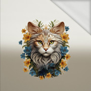 ANIMALS MANDALA wz.9 - panel (60cm x 50cm) dzianina pętelkowa