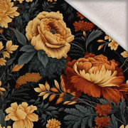 AUTUMN FLOWERS WZ. 3 - dzianina drapana z elastanem ITY