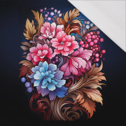 BOUQUET OF FLOWERS WZ.3 - panel (75cm x 80cm) - single jersey z elastanem ITY