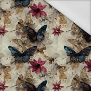 Butterfly & Flowers wz.14 - tkanina wodoodporna