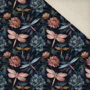 Butterfly & Flowers wz.3- Welur tapicerski