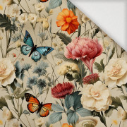 Butterfly & Flowers wz.9 - Tkanina na obrusy