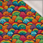 COLORFUL CLOUDS - dzianina drapana z elastanem ITY