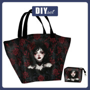 Torba XL z saszetką 2 w 1 - VALENTINE'S DAY / GIRL - zestaw do uszycia