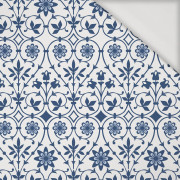 KWIATY wz. 1 (classic blue) - Jersey wiskozowy