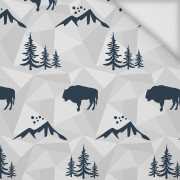 PUSZCZA (adventure) / szary - dresówka pętelkowa 