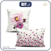 PODUSZKI DEKORACYJNE - KWIATY I KONICZYNY (NA ŁĄCE)