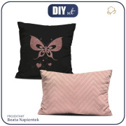 PODUSZKI DEKORACYJNE - MOTYL wz. 6 (BROKATOWE MOTYLE)