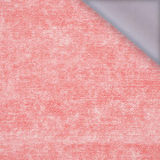 PRZECIERANY JEANS (czerwony) - softshell