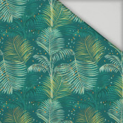 LIŚCIE PALMY wz. 3 / zielony - tkanina szybkoschnąca