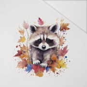 WATERCOLOR RACCOON WZ. 2 - PANEL (60cm x 50cm) Hydrofobowa dzianina drapana 