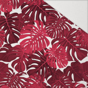 MONSTERA 2.0 / viva magenta - Hydrofobowa dzianina drapana 