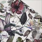 RAJSKIE KWIATY - Hydrofobowa dzianina drapana 