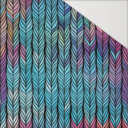 WARKOCZ / tęczowy - Hydrofobowa dzianina drapana 