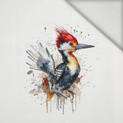 WATERCOLOR WOODPECKER - panel (60cm x 50cm) lycra 300g