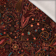 AŻUR KWIATY - dzianina drapana z elastanem ITY