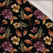 GOLDEN GARDEN WZ. 1 (KOLOROWA JESIEŃ) / czarny - dzianina drapana z elastanem ITY