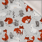 LISKI I ZAJĄCZKI - dzianina drapana z elastanem ITY