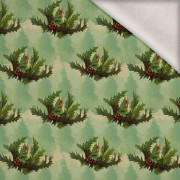 VINTAGE CHRISTMAS WZ. 4 - dzianina drapana z elastanem ITY