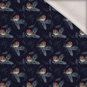 ZIMOWE RUDZIKI (ZIMA W PARKU) - dzianina drapana z elastanem ITY