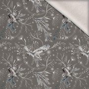 ZIMOWE SOWY / szary (ZIMA W PARKU) - dzianina drapana z elastanem ITY