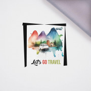 LET'S GO TRAVEL - PANEL (60cm x 50cm) softshell