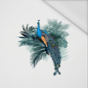 WATERCOLOR PEACOCK - PANEL (60cm x 50cm) tkanina wodoodporna