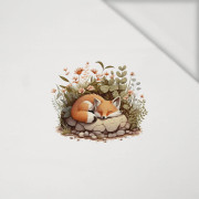 SLEEPING FOX - panel (40cm x 40cm) jersey wiskozowy 