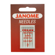 Igły JANOME do dzianin i stretchu z kulką kp. 5 szt. - 75
