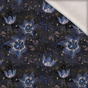 KSIĘŻYCOWE LILIE (ZACZAROWANA NOC) - dzianina drapana z elastanem ITY